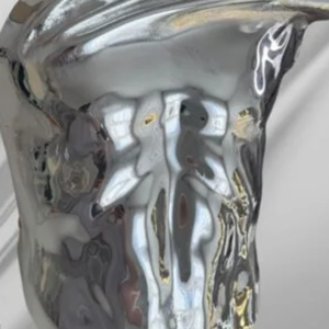 AvantGarden Clothing Men's Silver Royal Chromium Shiny Corset Armor Metallic Male Fashion Top Stage Costume Festival Outfit Armor LGBT Pride